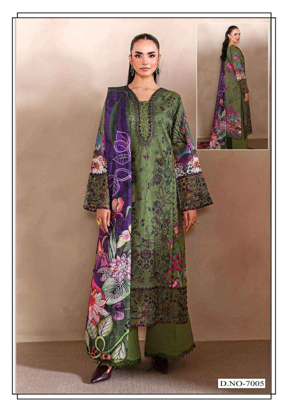 Farida Fab Ramsha Nx Lawn Cotton Dress Material _ Wholesale Surat Rate ( 6 Pcs Catalog )