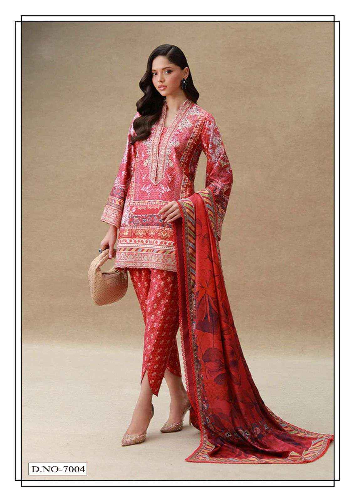 Farida Fab Ramsha Nx Lawn Cotton Dress Material _ Wholesale Surat Rate ( 6 Pcs Catalog )
