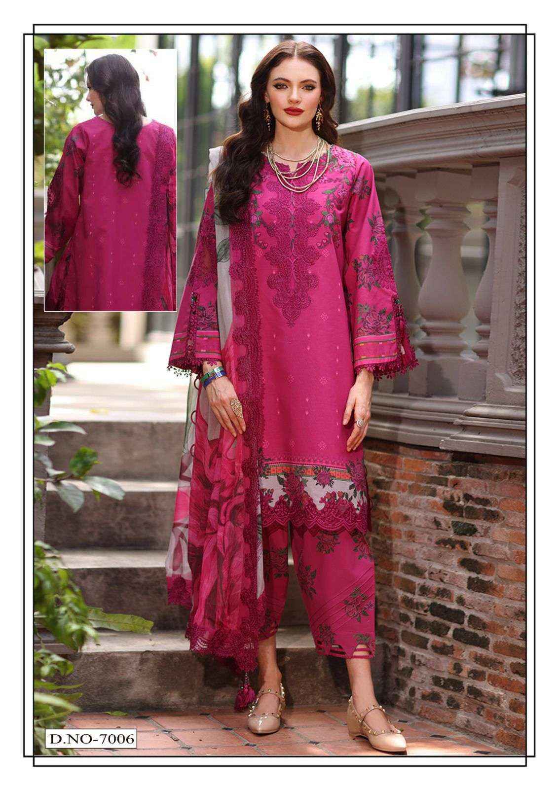 Farida Fab Ramsha Nx Lawn Cotton Dress Material _ Wholesale Surat Rate ( 6 Pcs Catalog )