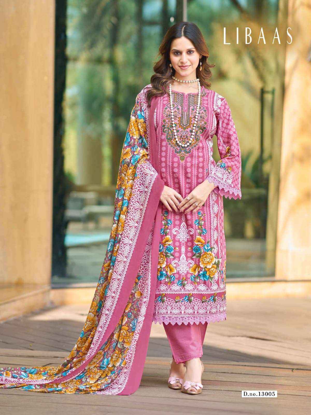 Ganesha Libaas Vol 13 Designer Prints Cotton Dress _ Wholesale Surat Rate ( 8 Pcs Catalog )