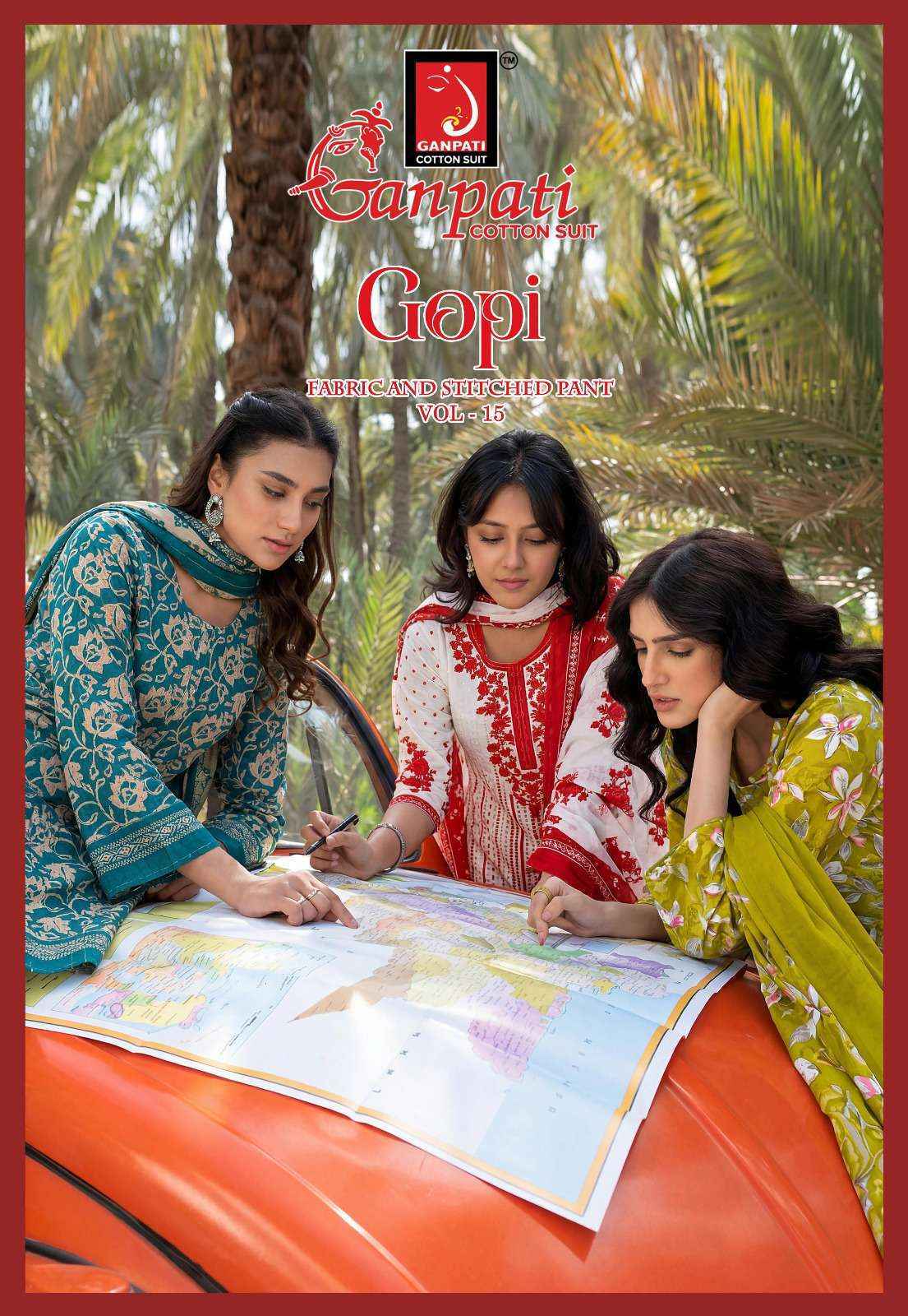 Ganpati Gopi Vol 15 Readymade Cotton Dress Wholesale Surat Rate ( 15 Pcs Catalog )