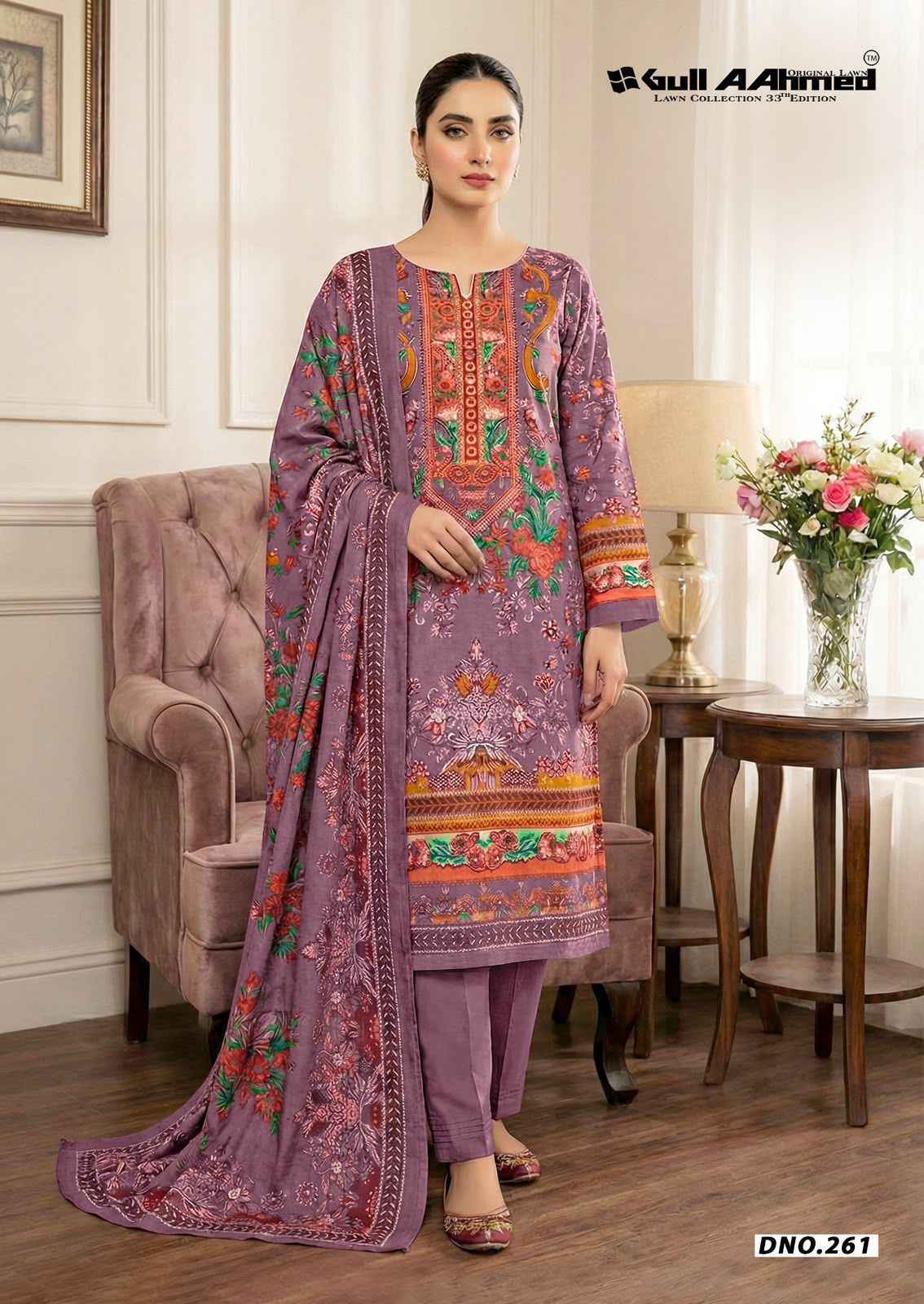 Gull Ahmed Lawn Collection Vol 33 Cambric Cotton Dress Material _ Latest Catalogue Wholesale Price ( 6 Pcs Catalog )