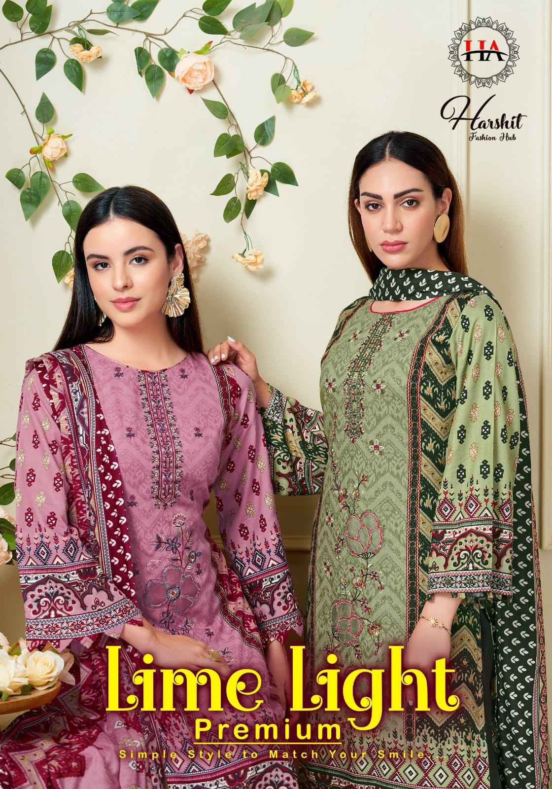 Harshit Fashion Lime Light Premium Viscose Reyon Dress Material _ Wholesale Clothing Supplier Surat ( 6 Pcs Catalog )