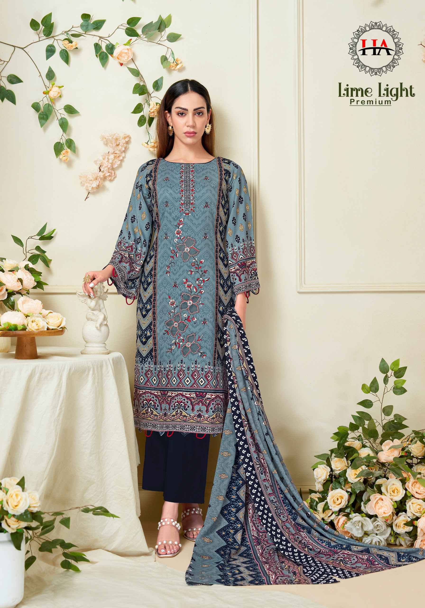 Harshit Fashion Lime Light Premium Viscose Reyon Dress Material _ Wholesale Clothing Supplier Surat ( 6 Pcs Catalog )