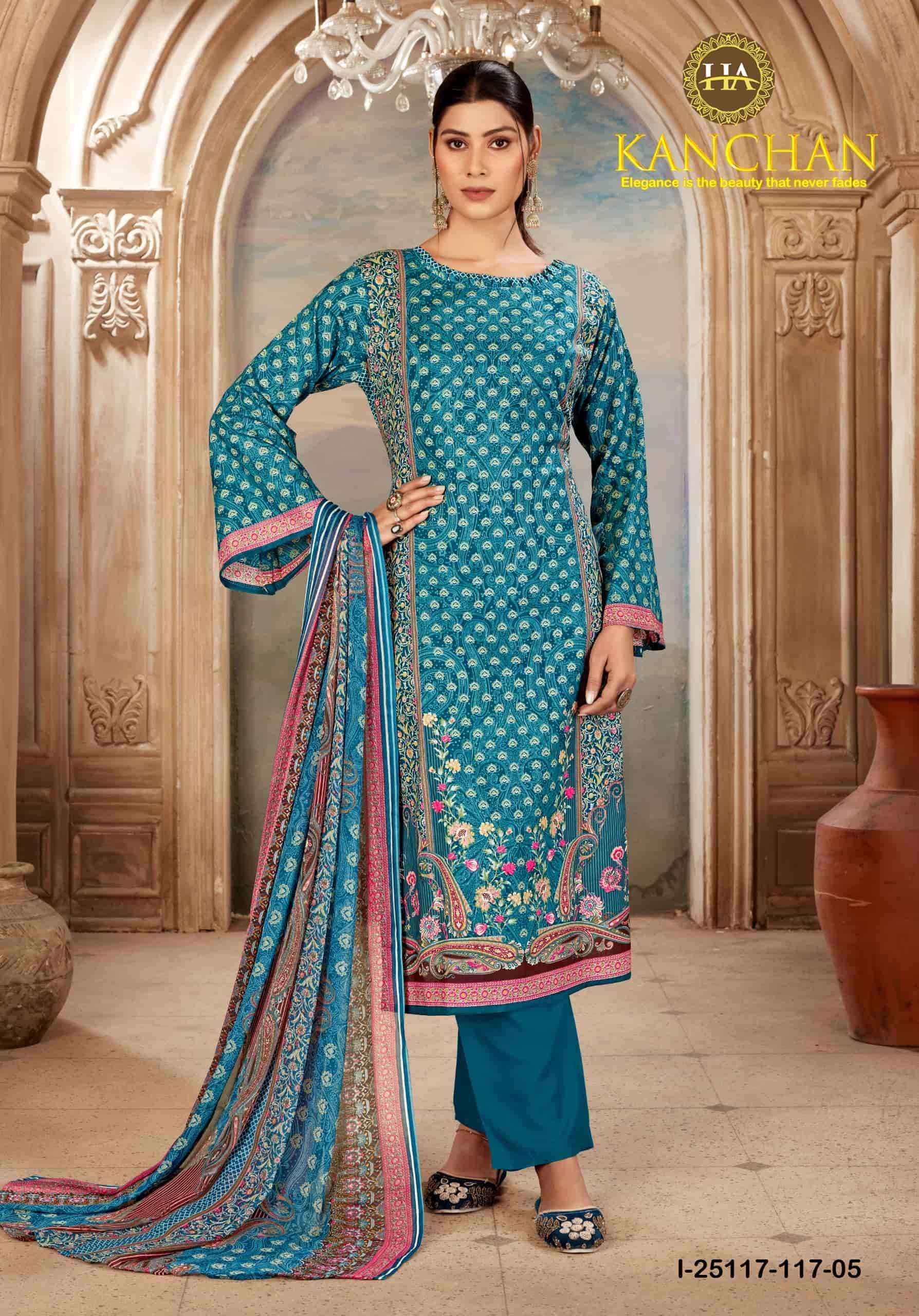 Harshit Kanchan Designer Print Cotton Dress Material _ Wholesale Surat Rate ( 6 Pcs Catalog )