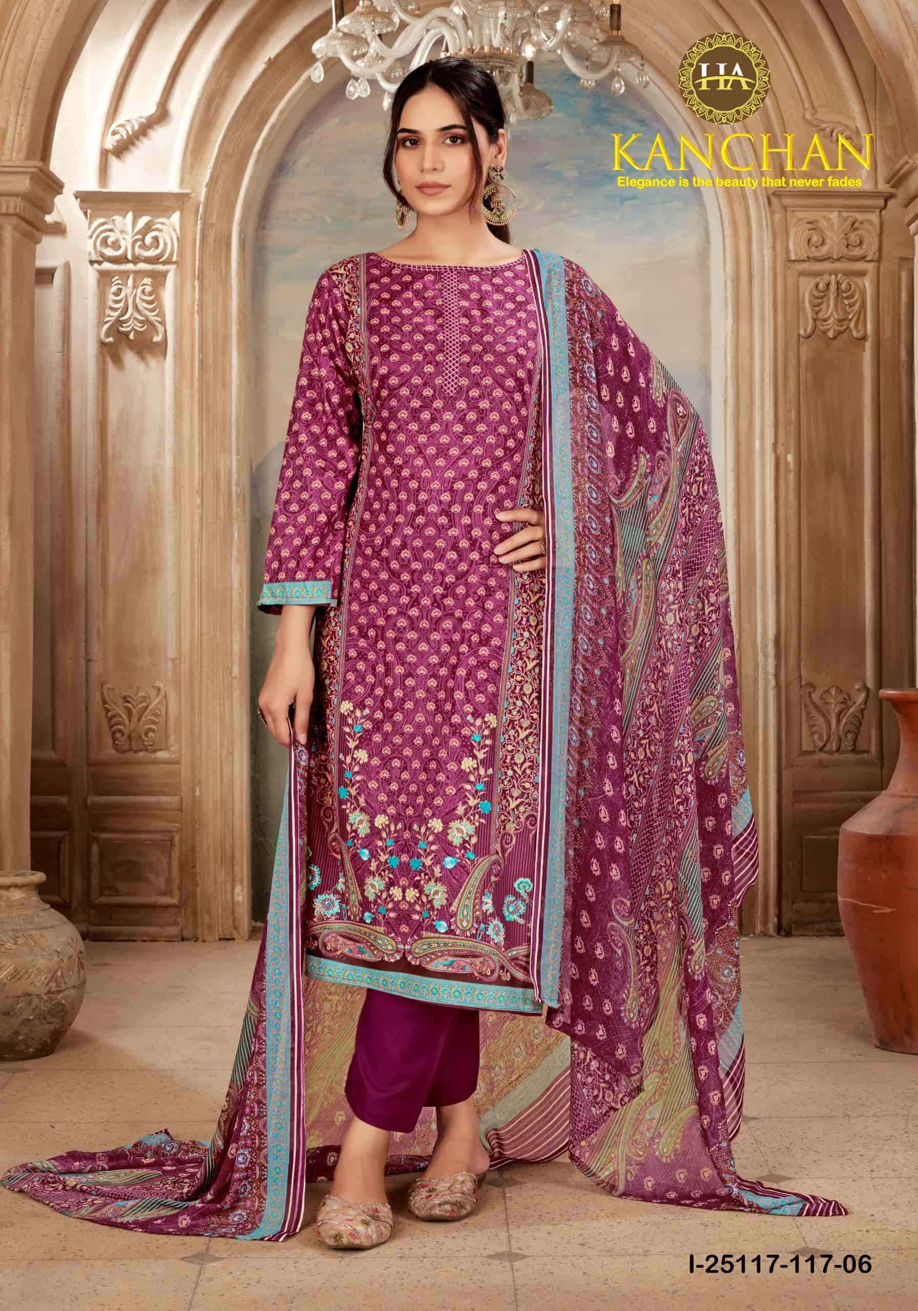 Harshit Kanchan Designer Print Cotton Dress Material _ Wholesale Surat Rate ( 6 Pcs Catalog )