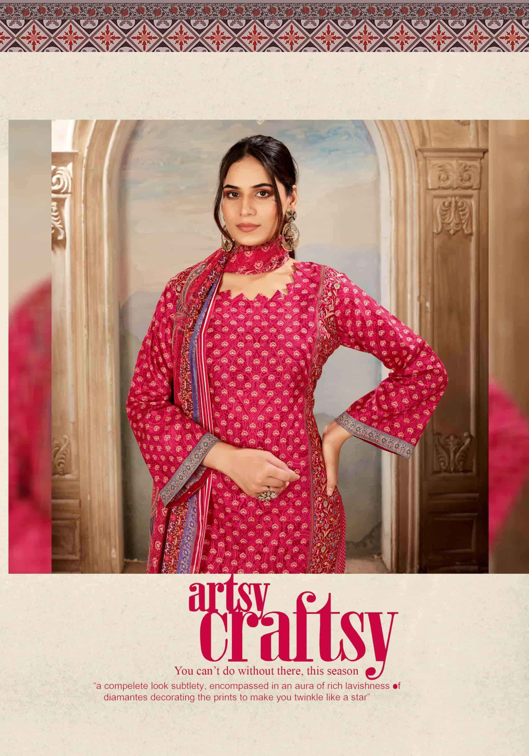 Harshit Kanchan Designer Print Cotton Dress Material _ Wholesale Surat Rate ( 6 Pcs Catalog )