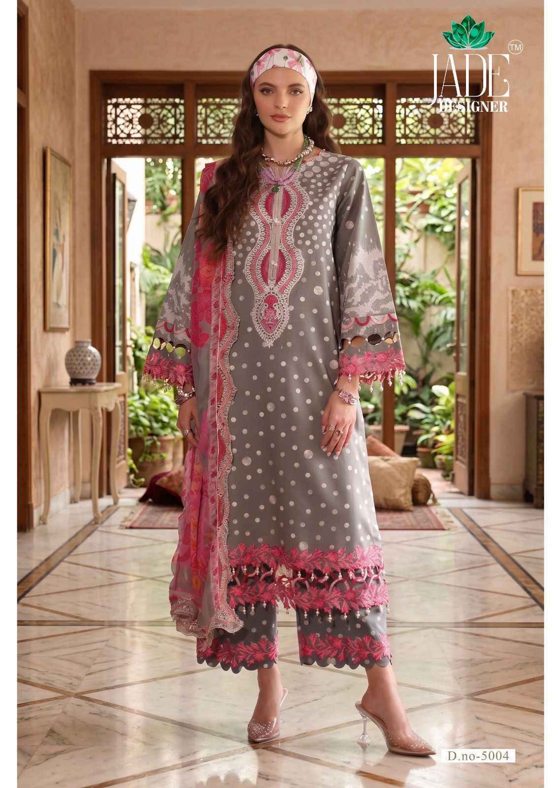 Jade Ayesha Zara Vol 5 Lawn Cotton Dress Material Wholesale Surat Rate ( 6 Pcs Catalog )