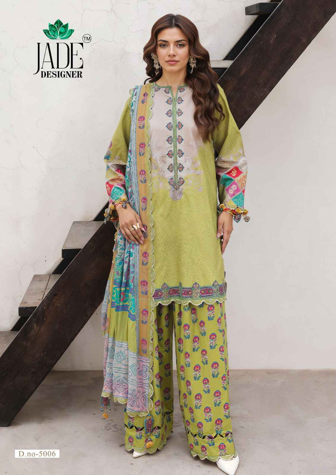 Jade Ayesha Zara Vol 5 Lawn Cotton Dress Material Wholesale Surat Rate ( 6 Pcs Catalog )