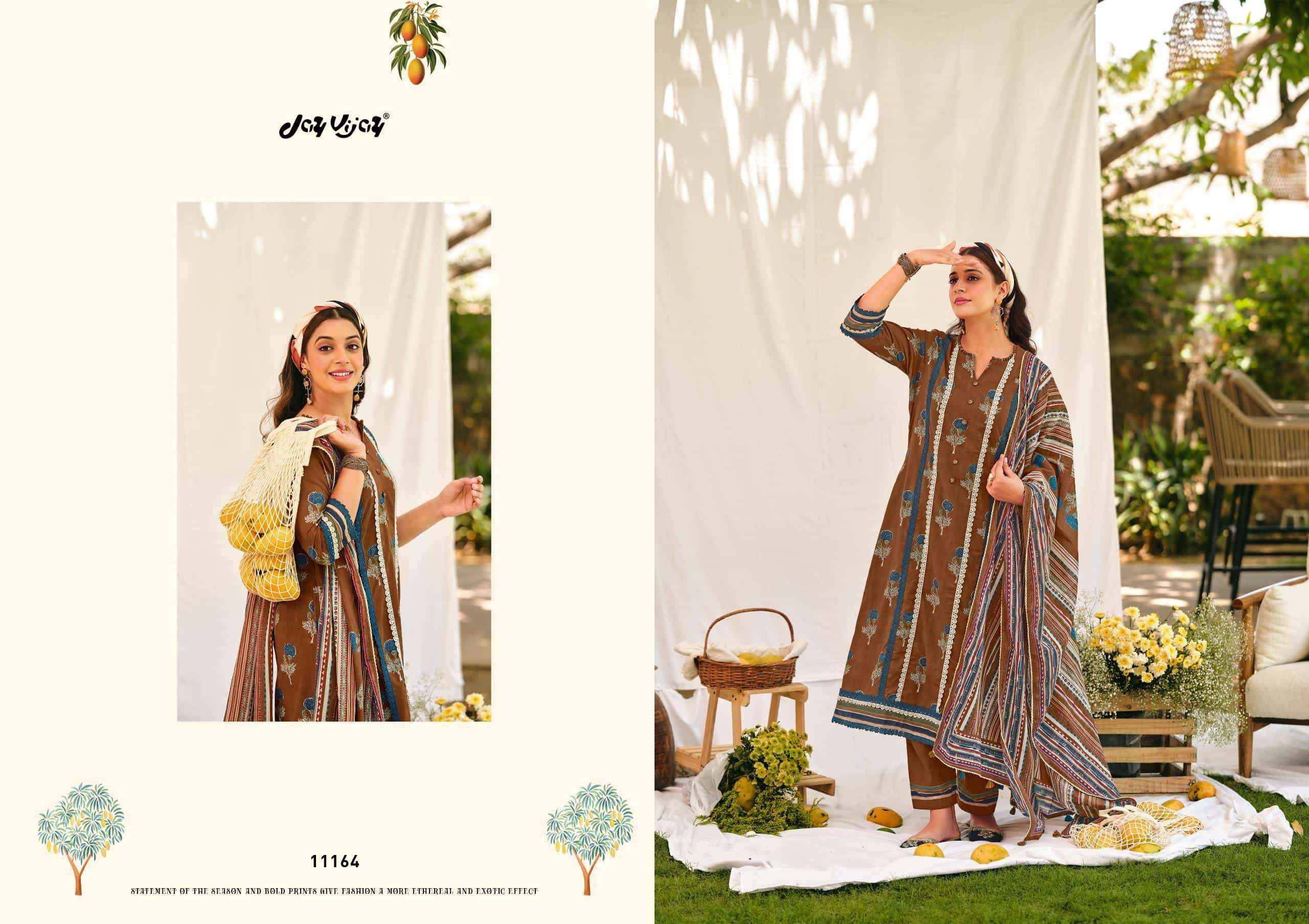 Jay Vijay Aam Bagh Exclusive Designs Cotton Dress Catalog _Wholesale Surat Rate ( 6 Pcs catalog )