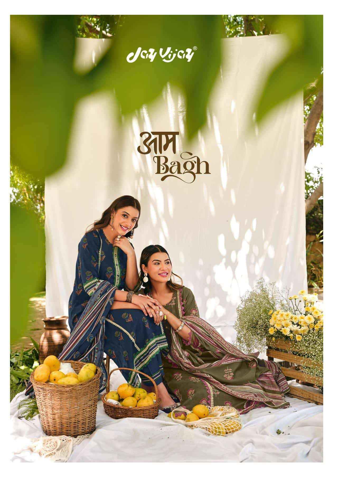 Jay Vijay Aam Bagh Exclusive Designs Cotton Dress Catalog _Wholesale Surat Rate ( 6 Pcs catalog )