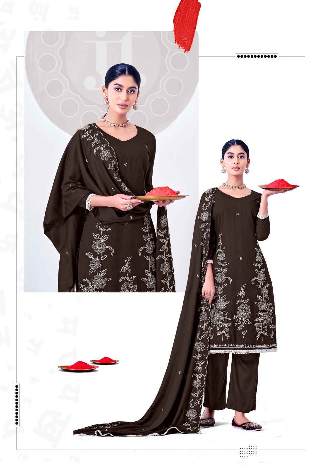 Jt Alina Vol 2 Rayon Dress Material _ Wholesale Surat Collection ( 5 Pcs Catalog )
