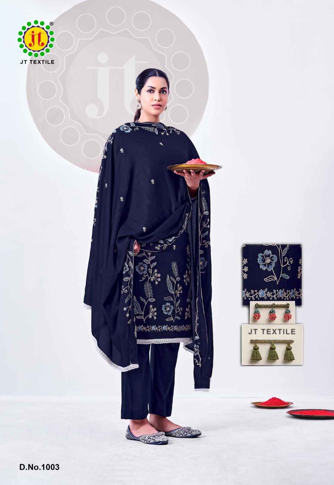 Jt Alina Vol 2 Rayon Dress Material _ Wholesale Surat Collection ( 5 Pcs Catalog )