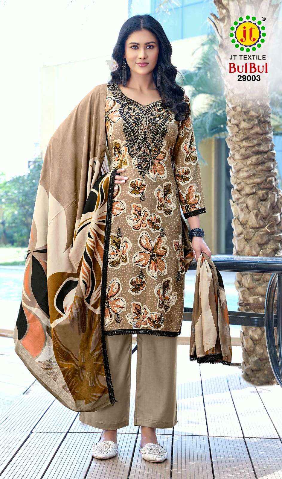 Jt Bulbul Vol 29 Rayon Premium Wear Ladies Dress Surat Wholesale Market Price ( 5 Pcs Catalog )