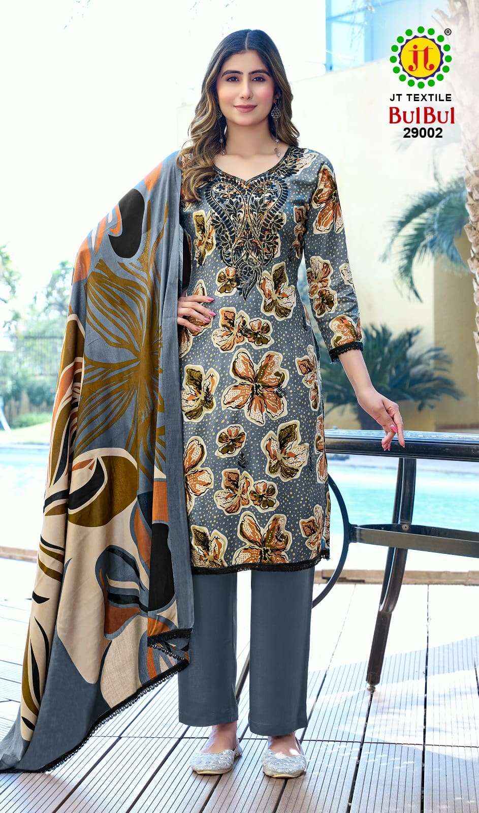 Jt Bulbul Vol 29 Rayon Premium Wear Ladies Dress Surat Wholesale Market Price ( 5 Pcs Catalog )