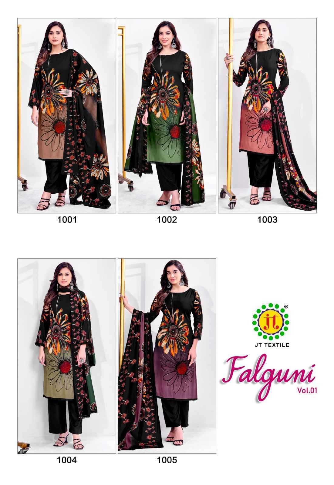 Jt Falguni Wholesale Latest Catalogue Online Shopping ( 5 pcs Catalogue )