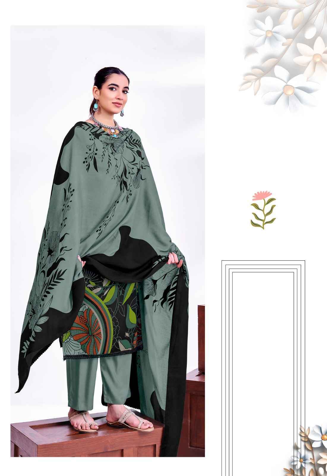 Jt Nigaar Vol 12 Rayon Dress Material Clothes Wholesale Website ( 5 Pcs Catalog )