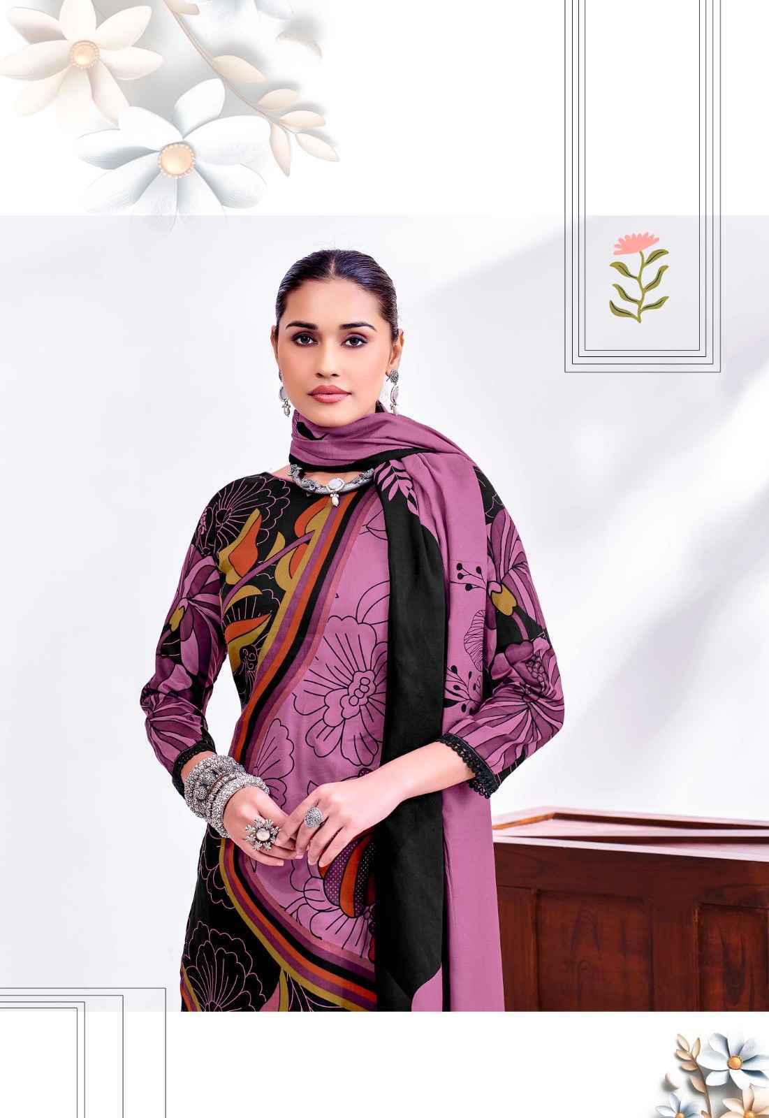 Jt Nigaar Vol 12 Rayon Dress Material Clothes Wholesale Website ( 5 Pcs Catalog )