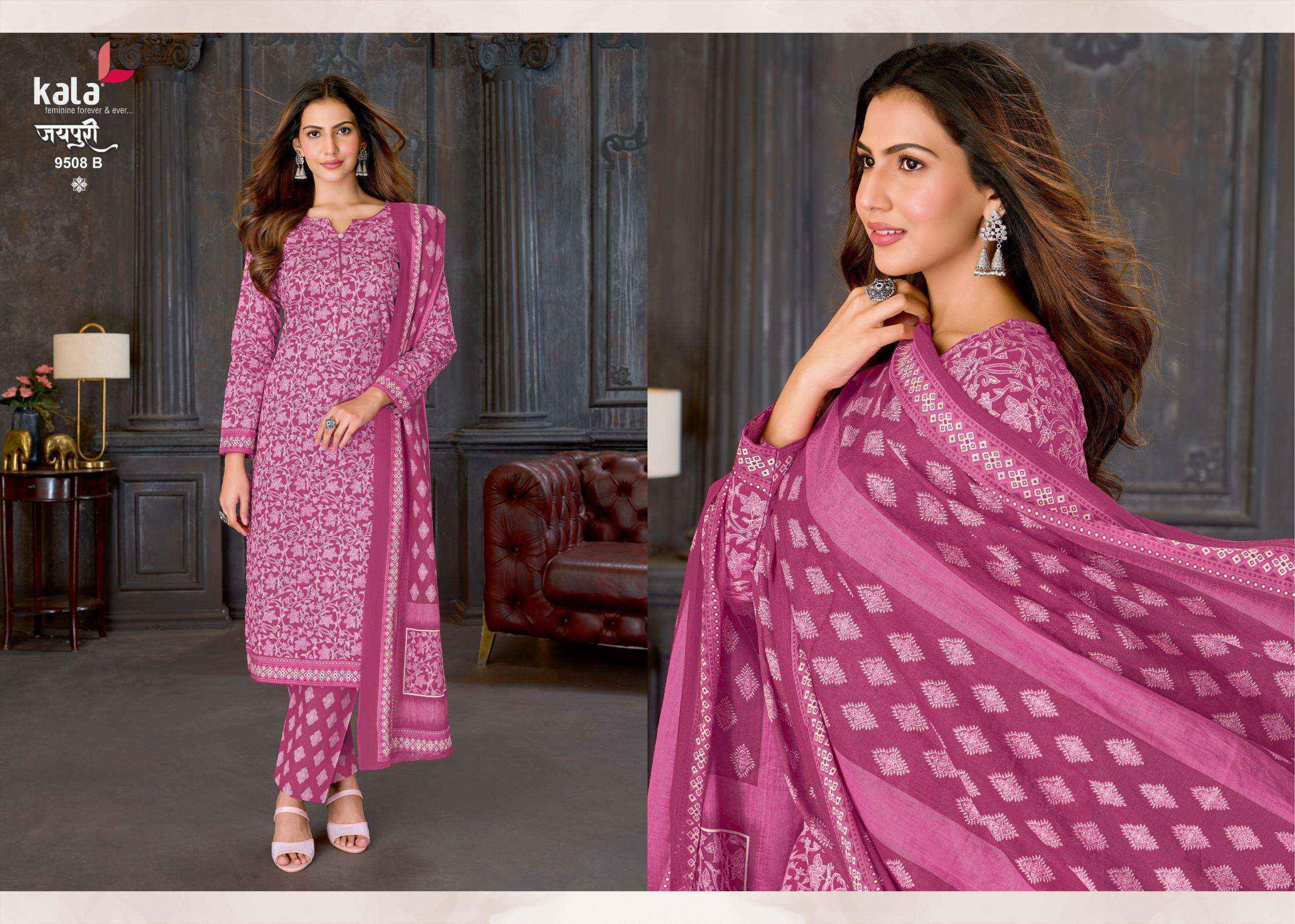 Kala Jaipuri Vol 10 Cotton Dress Material Wholesale Price ( 12 Pc Catalogue )