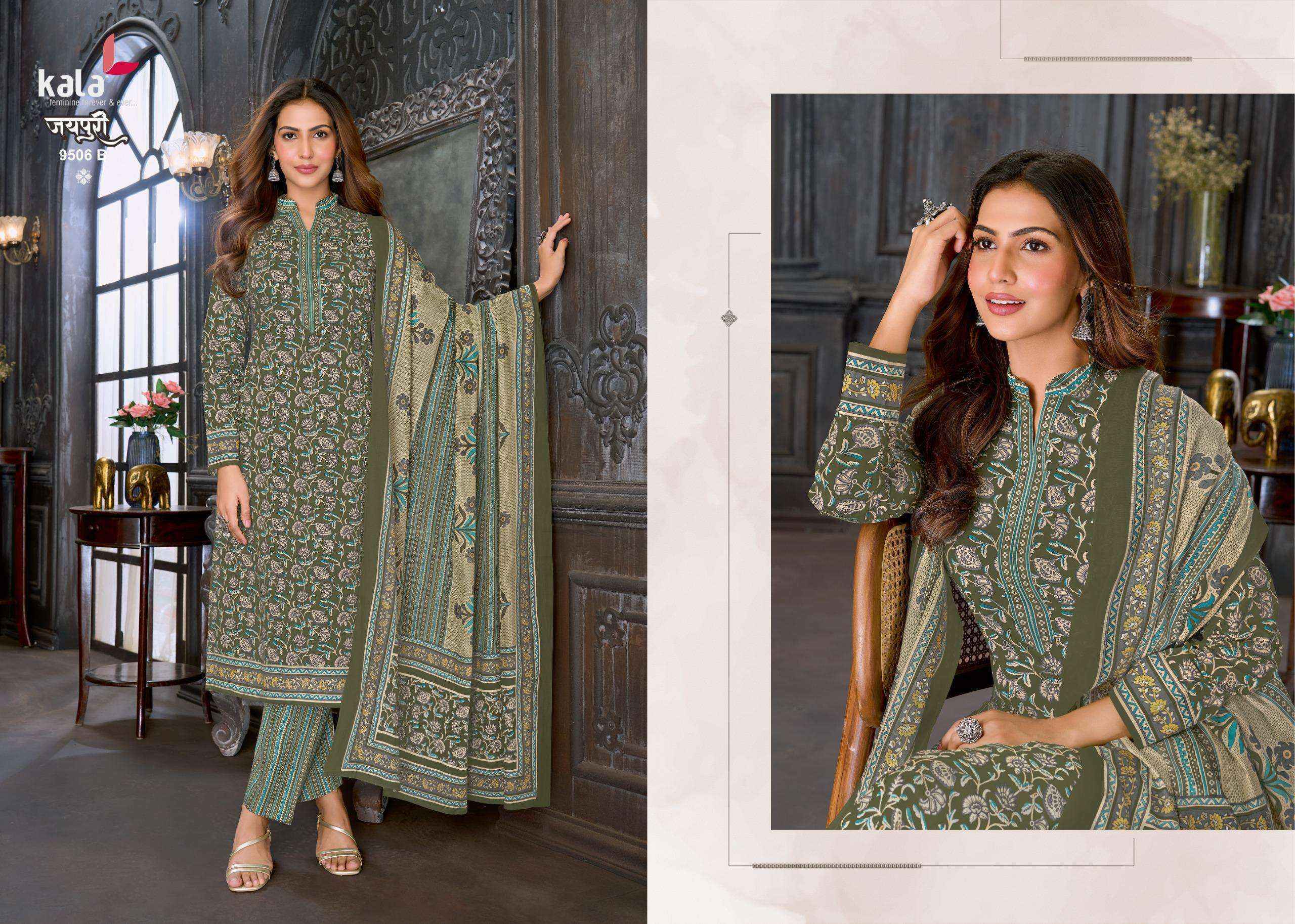 Kala Jaipuri Vol 10 Cotton Dress Material Wholesale Price ( 12 Pc Catalogue )