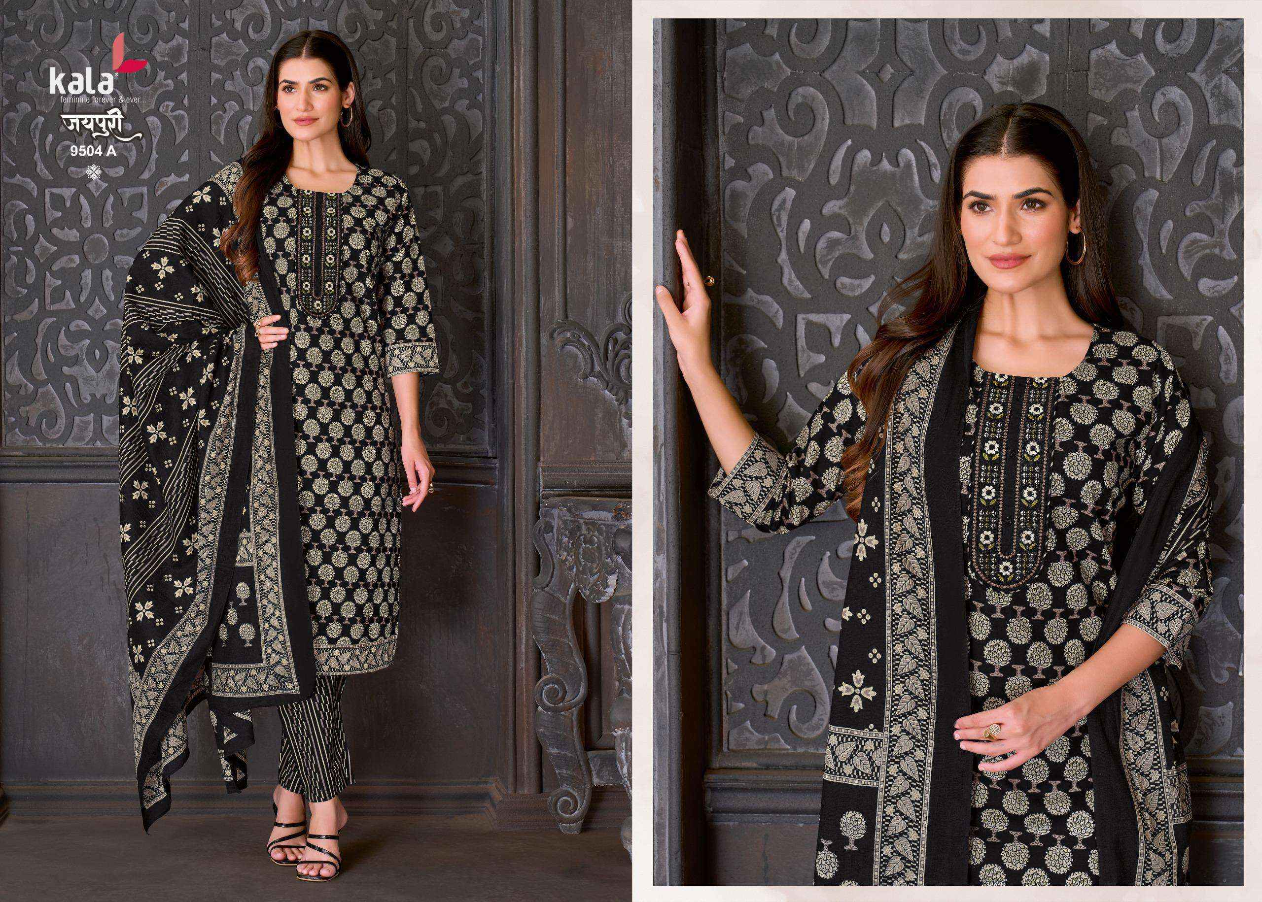 Kala Jaipuri Vol 10 Readymade Cotton Dress _ Wholesale Surat ( 12 Pcs Catalog )