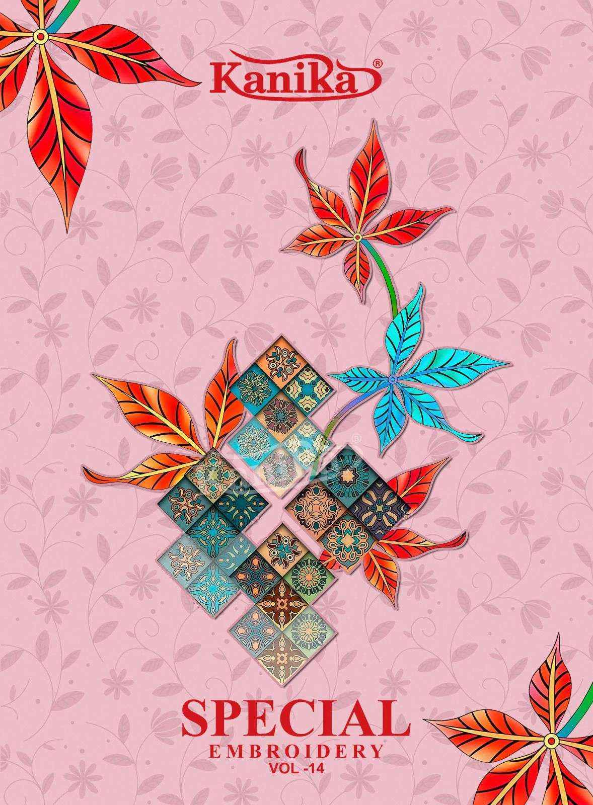 Kanika Special Embroidery Vol 14 Cotton Kurti Combo Collection _ Surat Wholesale Rate ( 12 Pcs Catalog )