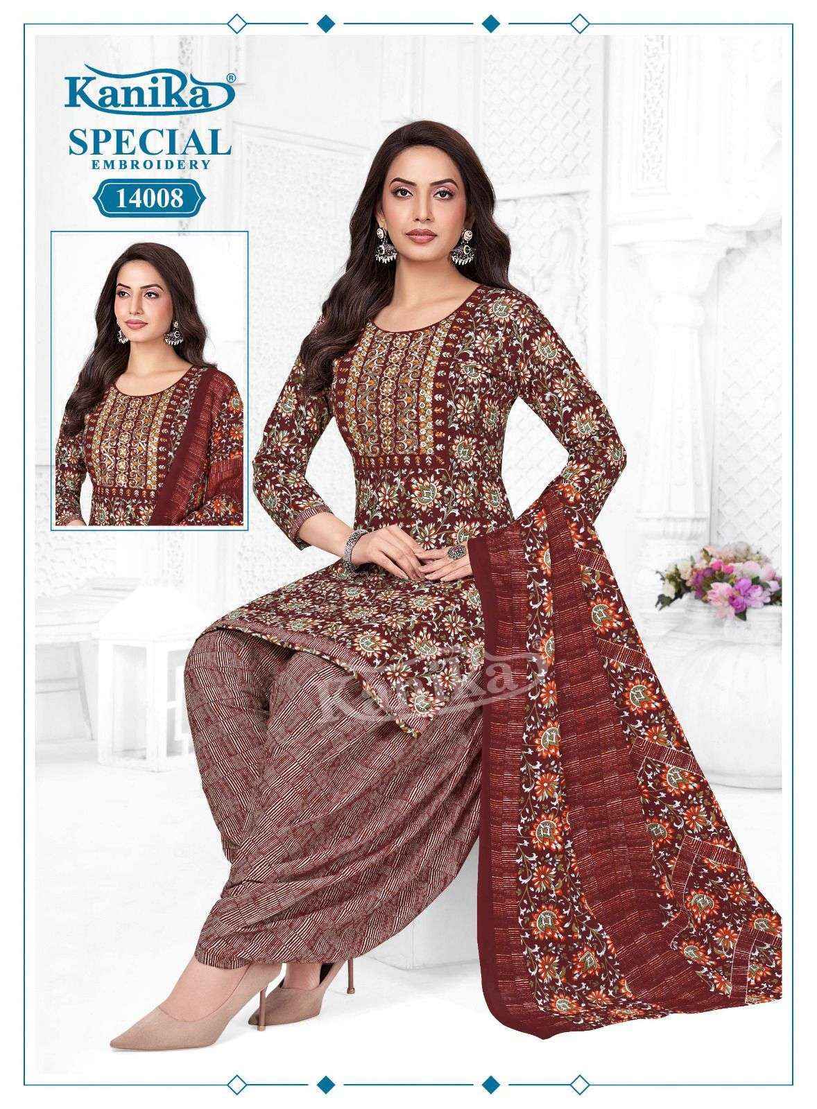 Kanika Special Embroidery Vol 14 Cotton Kurti Combo Collection _ Surat Wholesale Rate ( 12 Pcs Catalog )