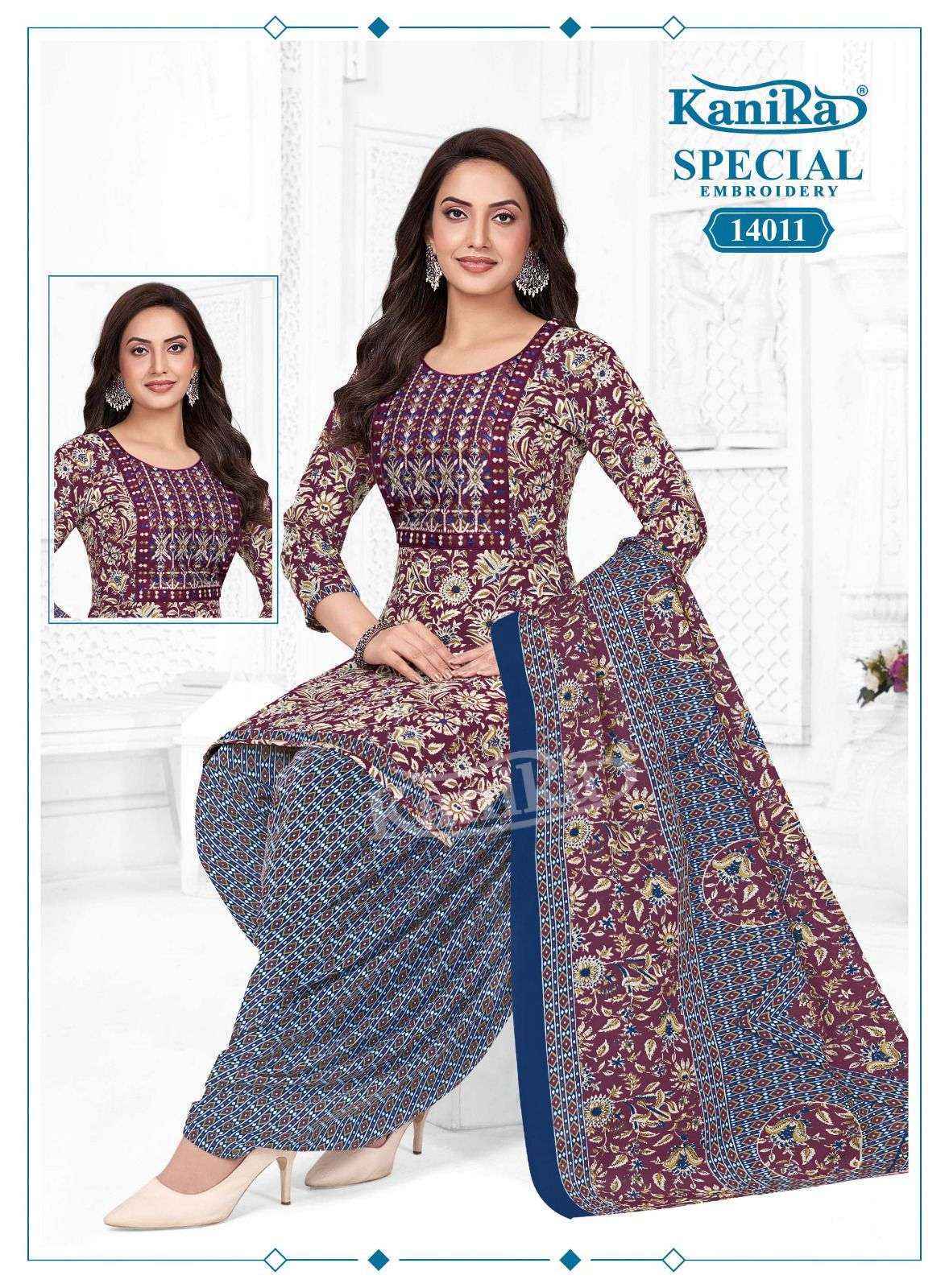 Kanika Special Embroidery Vol 14 Cotton Kurti Combo Collection _ Surat Wholesale Rate ( 12 Pcs Catalog )