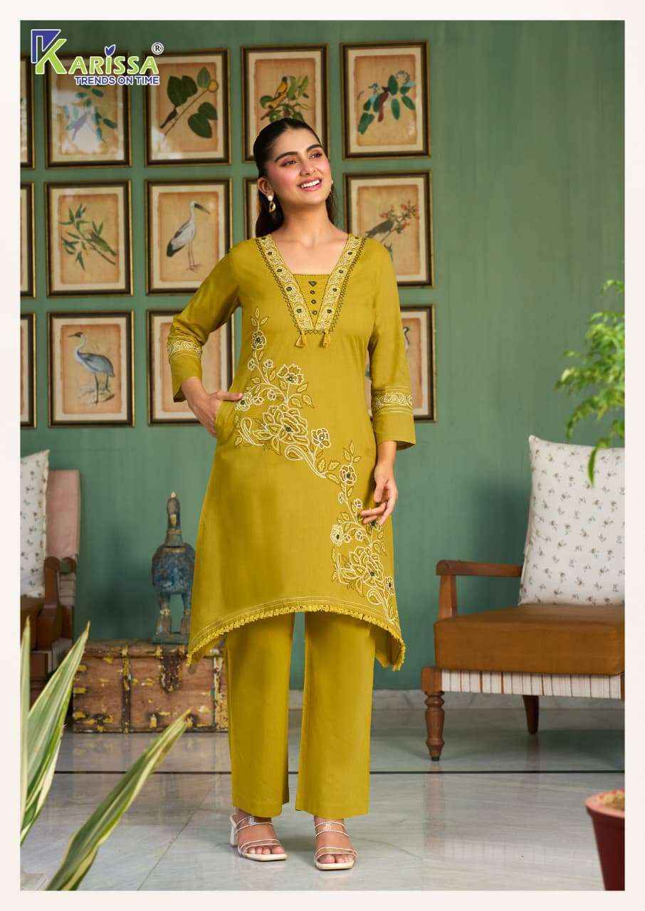 Karissa Amrita Cotton Kurti With Bottom _ Wholesale Surat Collection ( 4 Pcs Catalog )