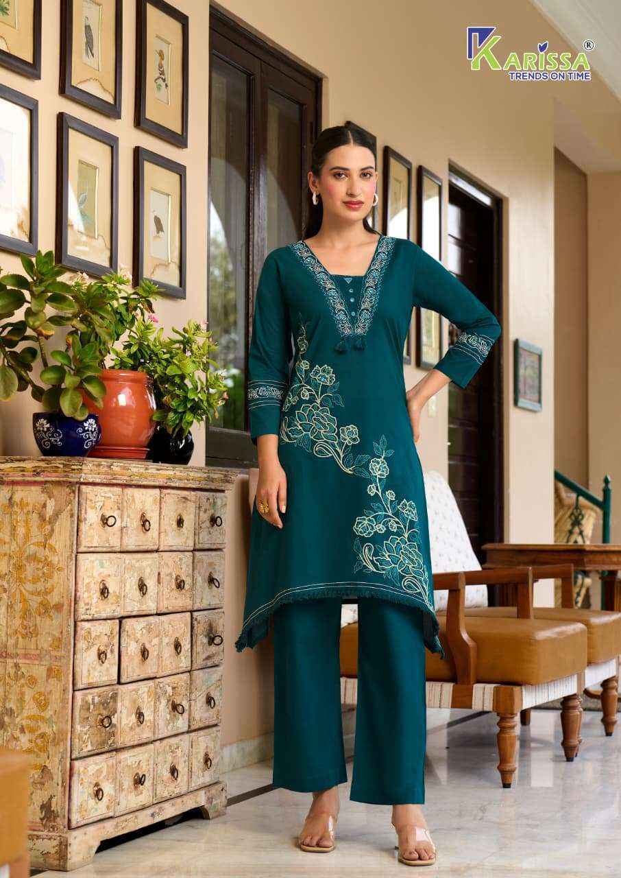 Karissa Amrita Cotton Kurti With Bottom _ Wholesale Surat Collection ( 4 Pcs Catalog )