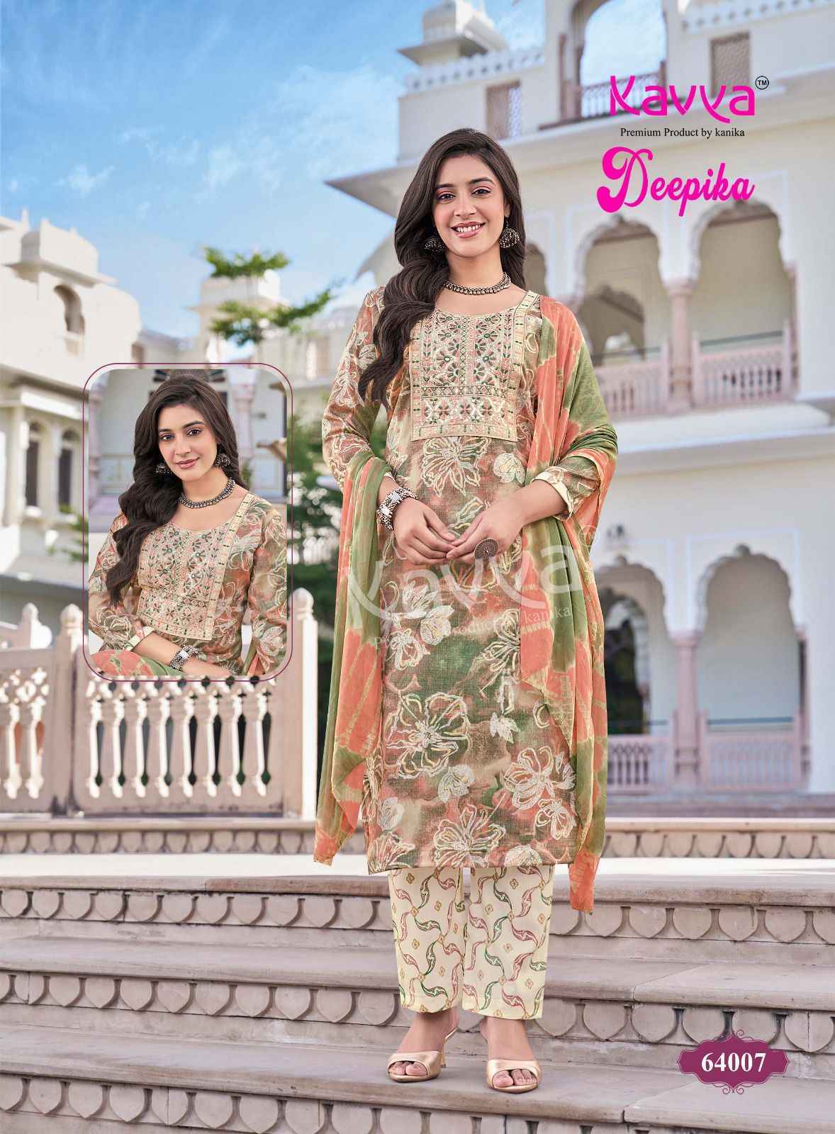 Kavya Deepika Vol 64 Capsule Readymade Suits ( 10 pcs Catalogue )