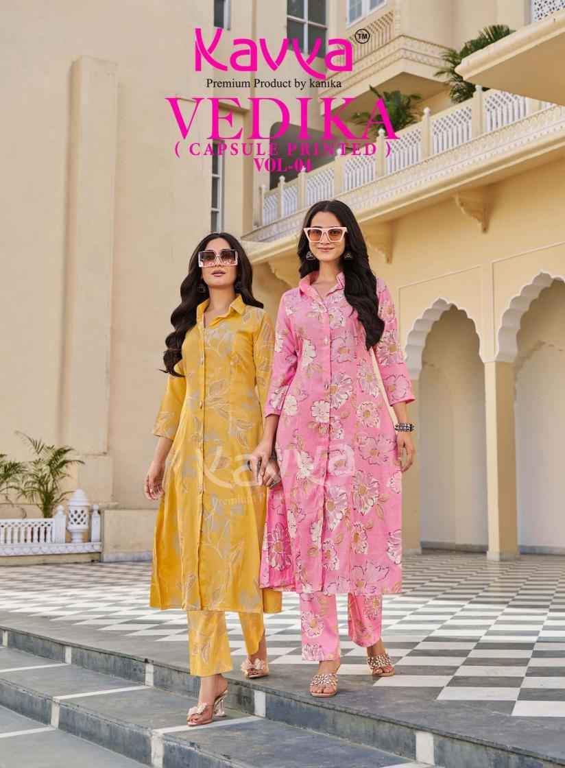 Kavya Vedika Vol 4 Co Ord Set, Latest Catalogue Wholesale Price ( 10 pcs Catalogue )