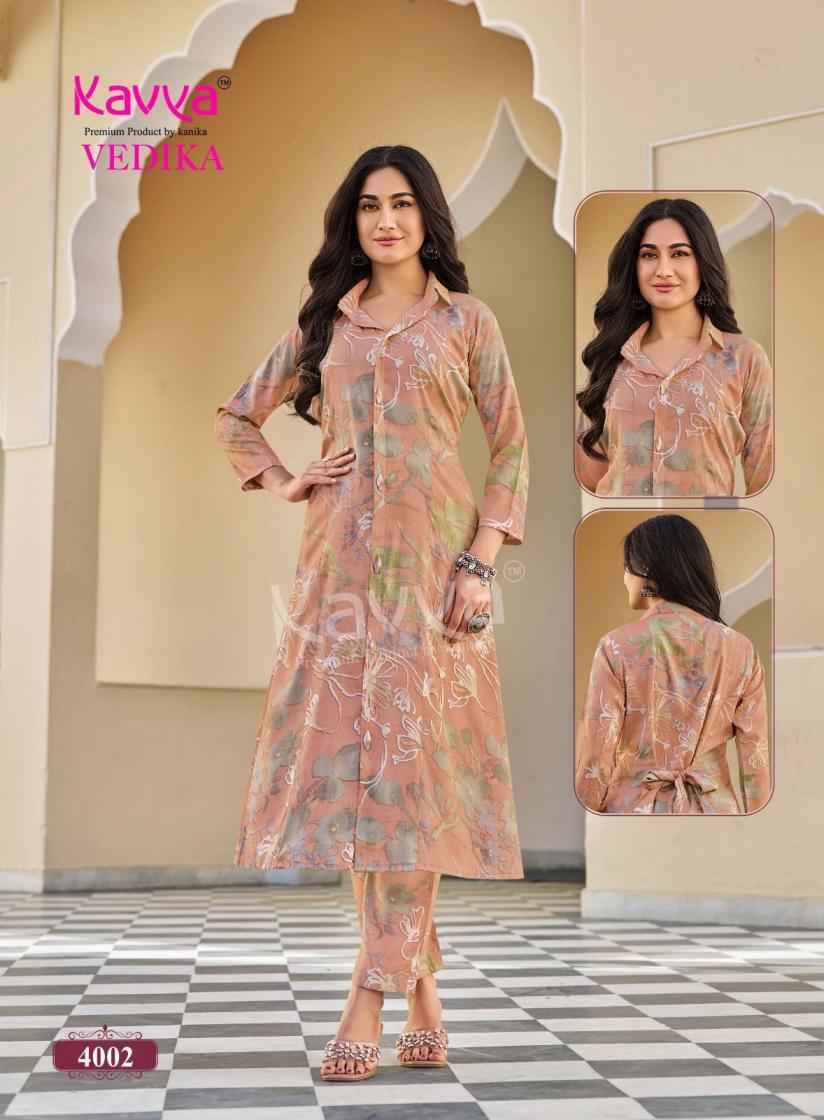 Kavya Vedika Vol 4 Co Ord Set, Latest Catalogue Wholesale Price ( 10 pcs Catalogue )