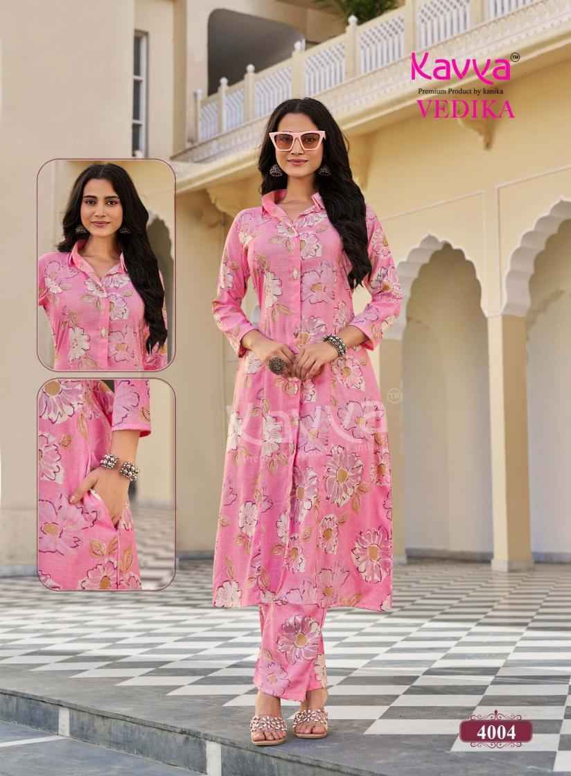 Kavya Vedika Vol 4 Co Ord Set, Latest Catalogue Wholesale Price ( 10 pcs Catalogue )