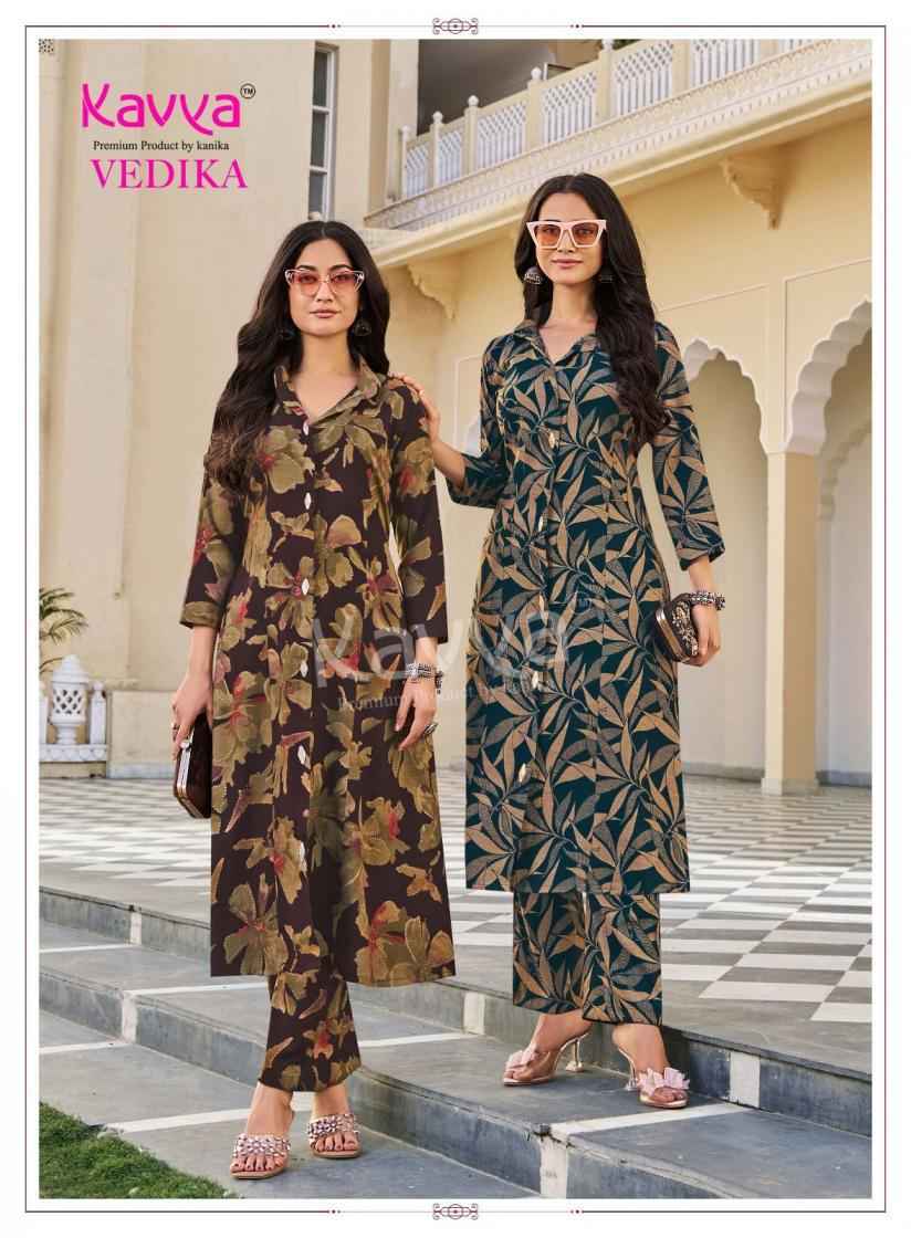 Kavya Vedika Vol 4 Co Ord Set, Latest Catalogue Wholesale Price ( 10 pcs Catalogue )