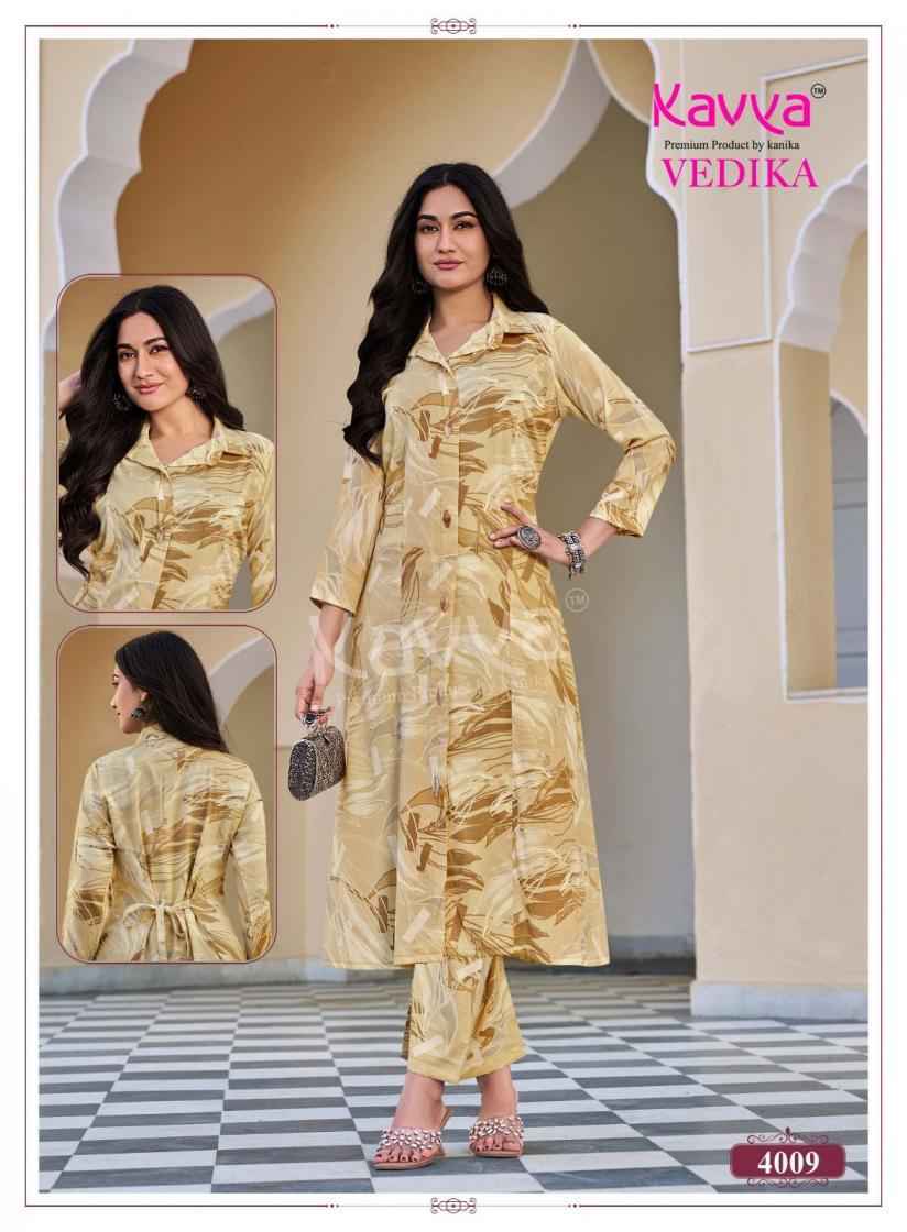 Kavya Vedika Vol 4 Co Ord Set, Latest Catalogue Wholesale Price ( 10 pcs Catalogue )