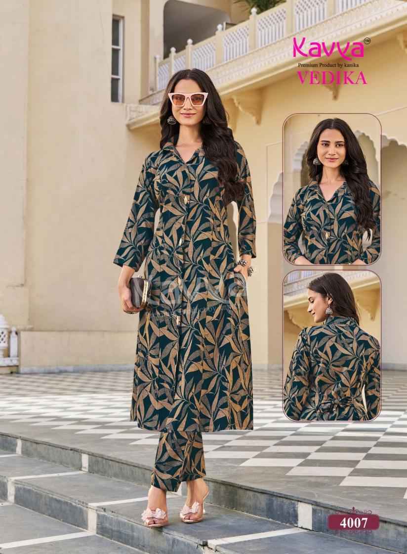 Kavya Vedika Vol 4 Co Ord Set, Latest Catalogue Wholesale Price ( 10 pcs Catalogue )