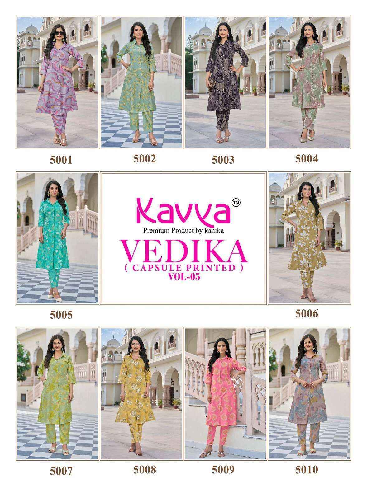 Kavya Vedika Vol 5 Capsule Co Ord Set,  Surat Wholesale Factory ( 10 pcs Catalogue )