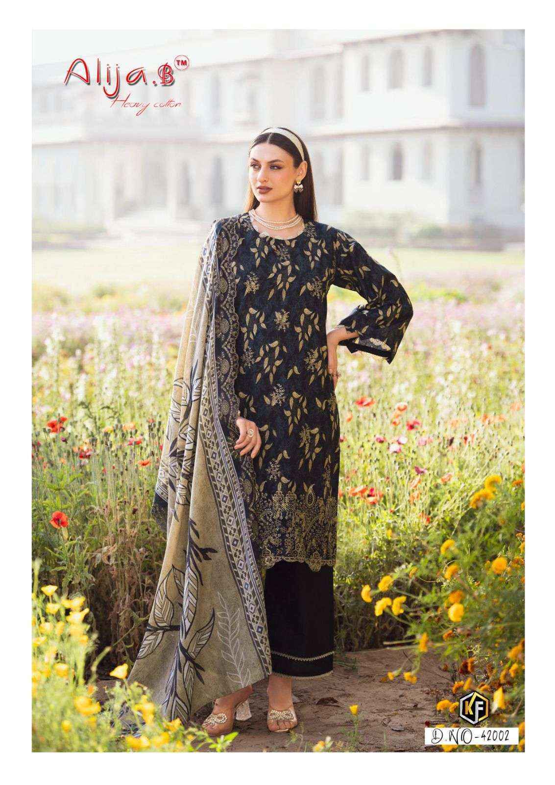 Keval Fab Alija B Vol 42 Cotton Dress Material Wholesale Surat Rate ( 6 Pcs Catalog )