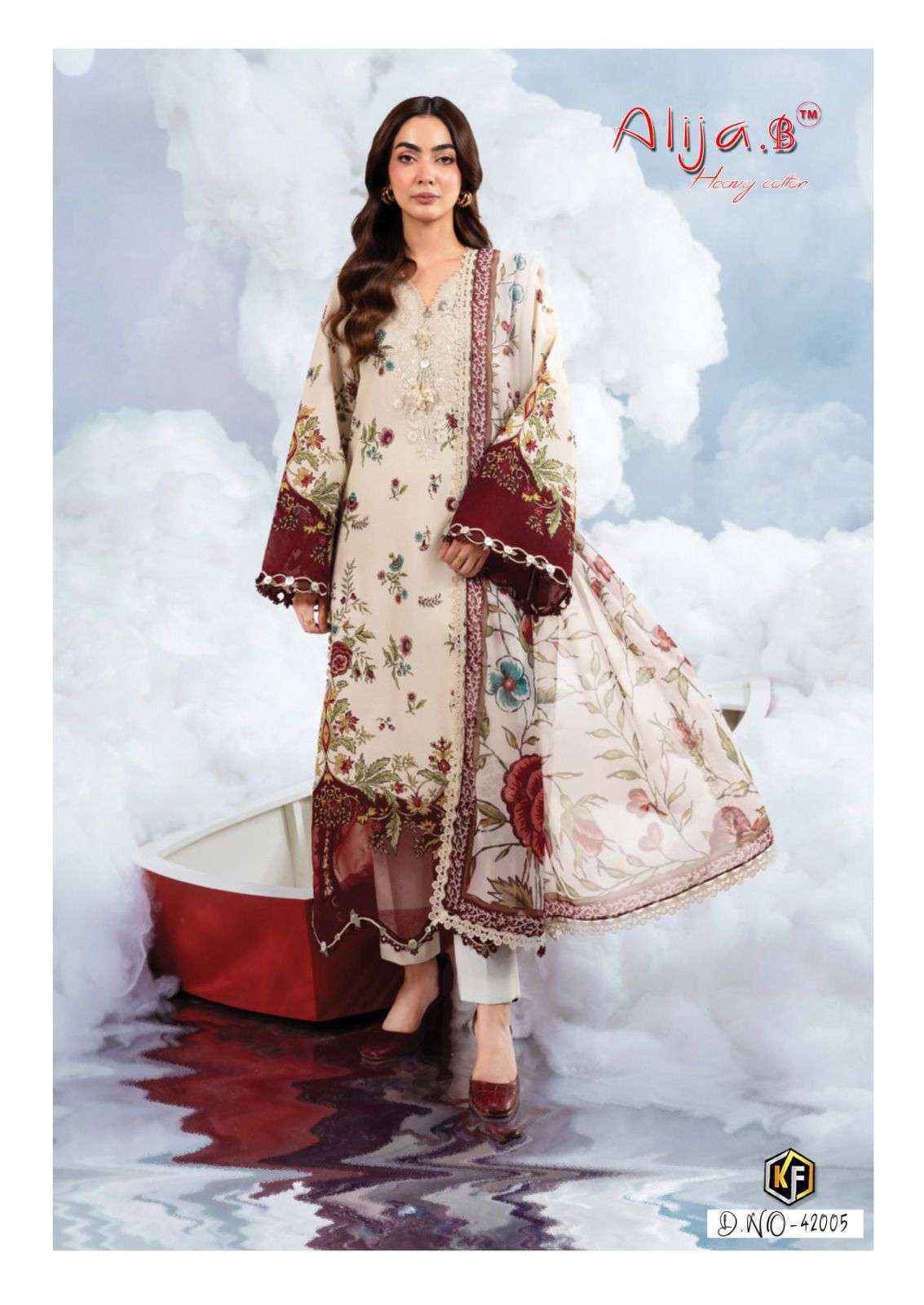Keval Fab Alija B Vol 42 Cotton Dress Material Wholesale Surat Rate ( 6 Pcs Catalog )