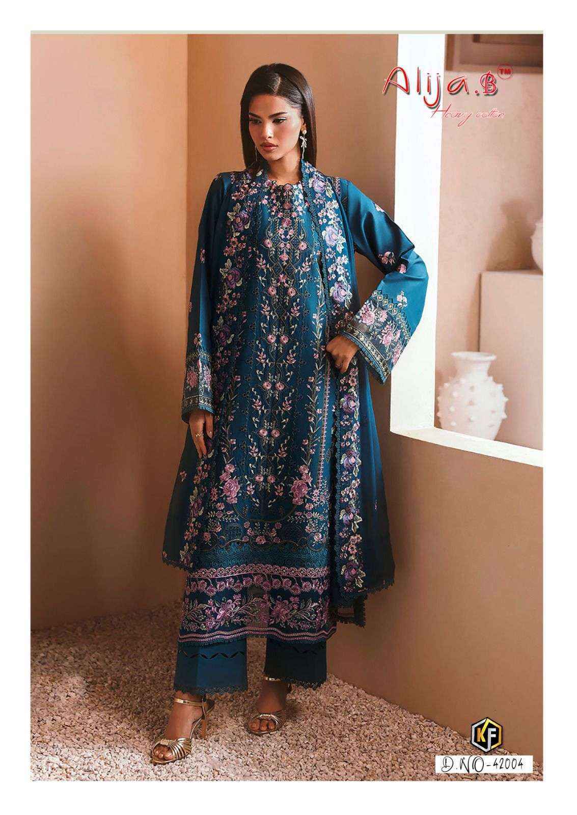 Keval Fab Alija B Vol 42 Cotton Dress Material Wholesale Surat Rate ( 6 Pcs Catalog )