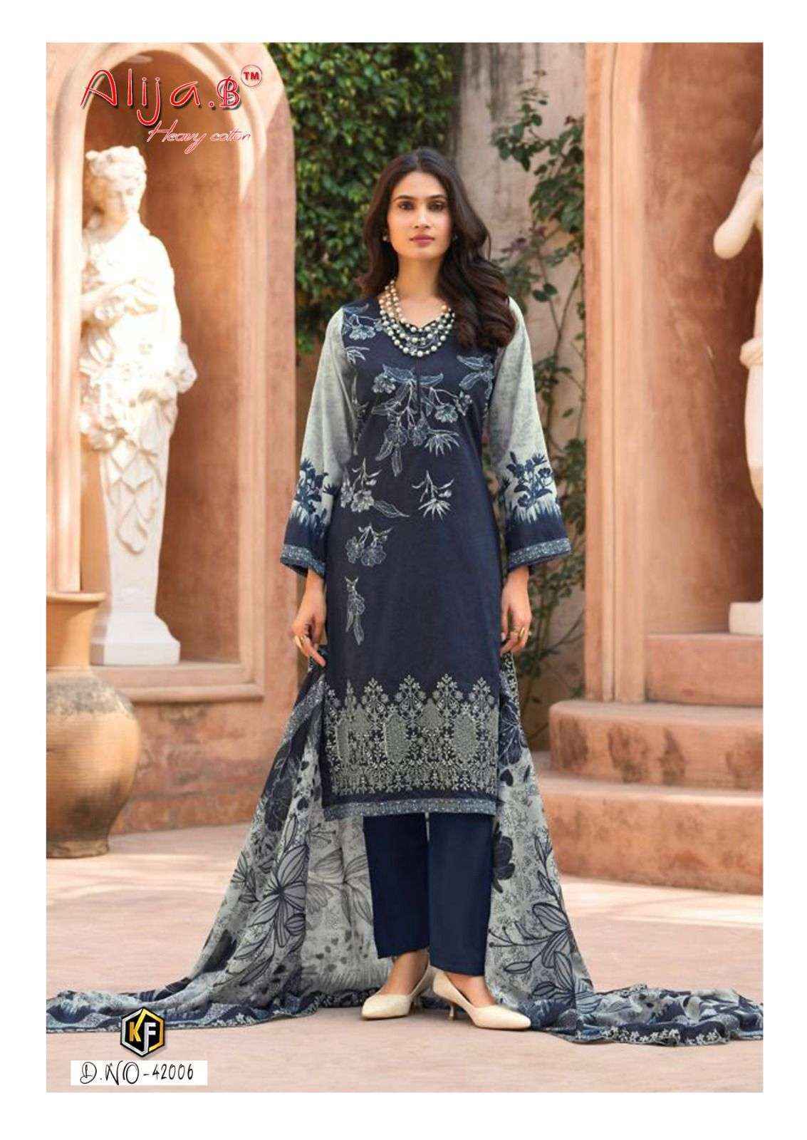 Keval Fab Alija B Vol 42 Cotton Dress Material Wholesale Surat Rate ( 6 Pcs Catalog )