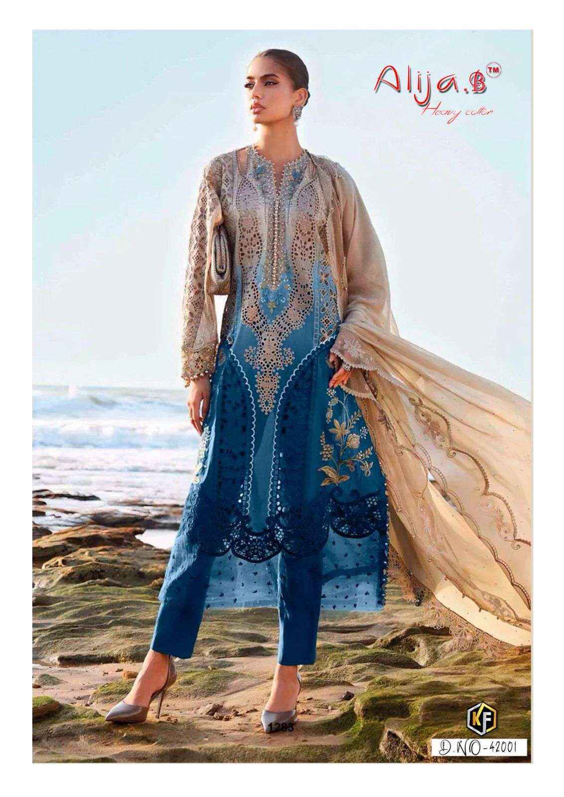 Keval Fab Alija B Vol 42 Cotton Dress Material Wholesale Surat Rate ( 6 Pcs Catalog )
