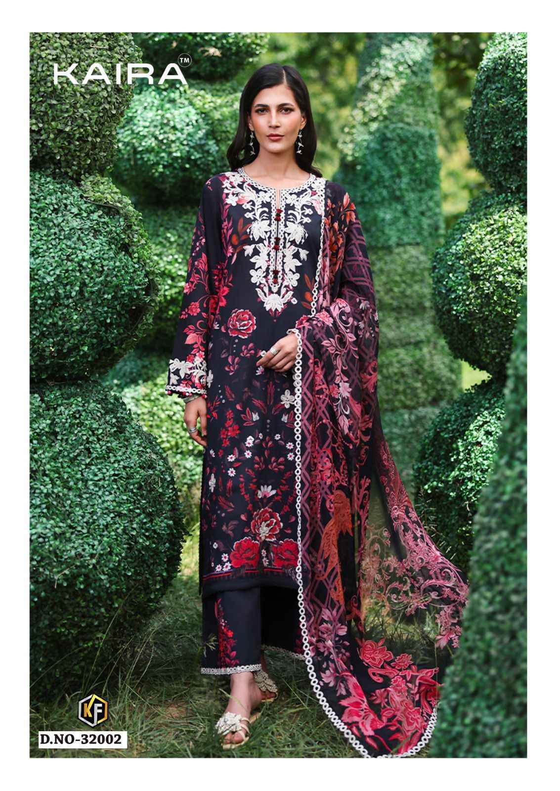 Keval Fab Kaira Vol 32 Lawn Cotton Dress Material _  Wholesale Catalogue Surat ( 6 Pcs catalog )