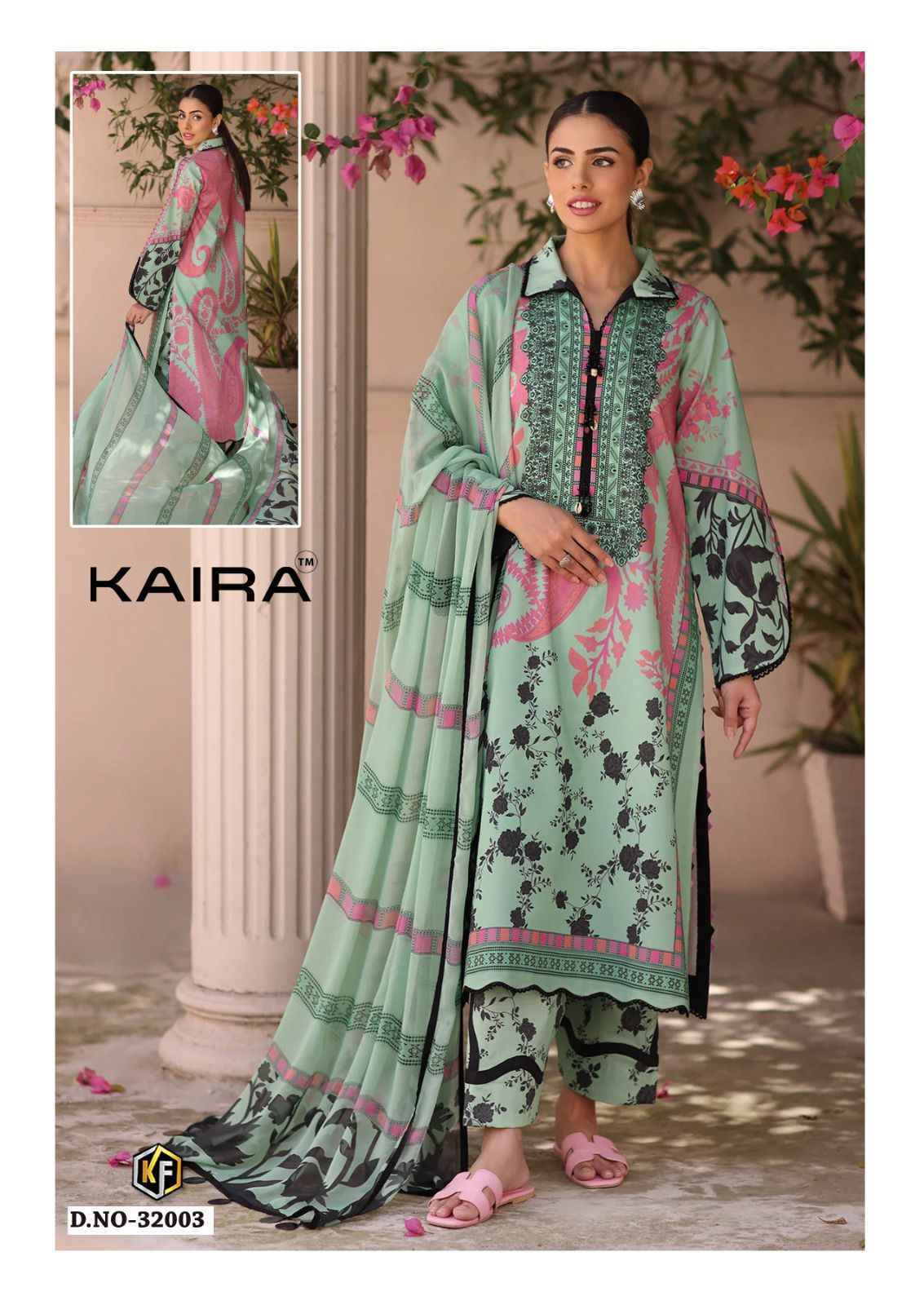 Keval Fab Kaira Vol 32 Lawn Cotton Dress Material _  Wholesale Catalogue Surat ( 6 Pcs catalog )