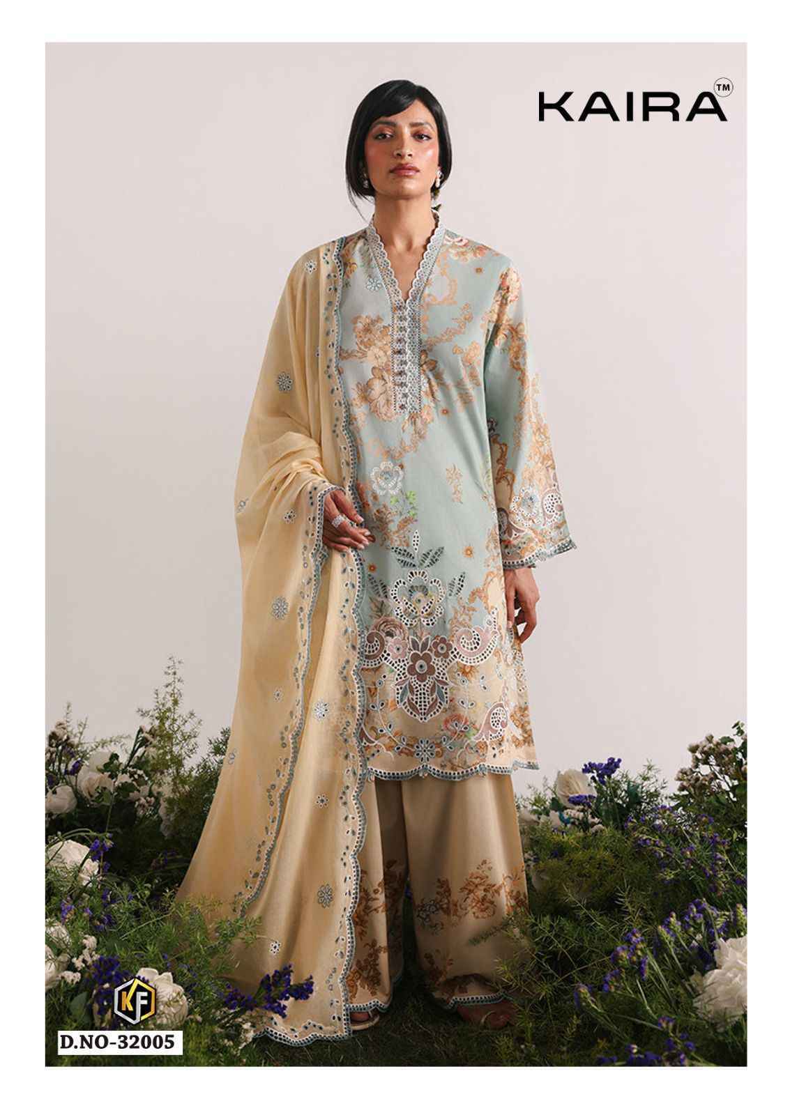 Keval Fab Kaira Vol 32 Lawn Cotton Dress Material _  Wholesale Catalogue Surat ( 6 Pcs catalog )