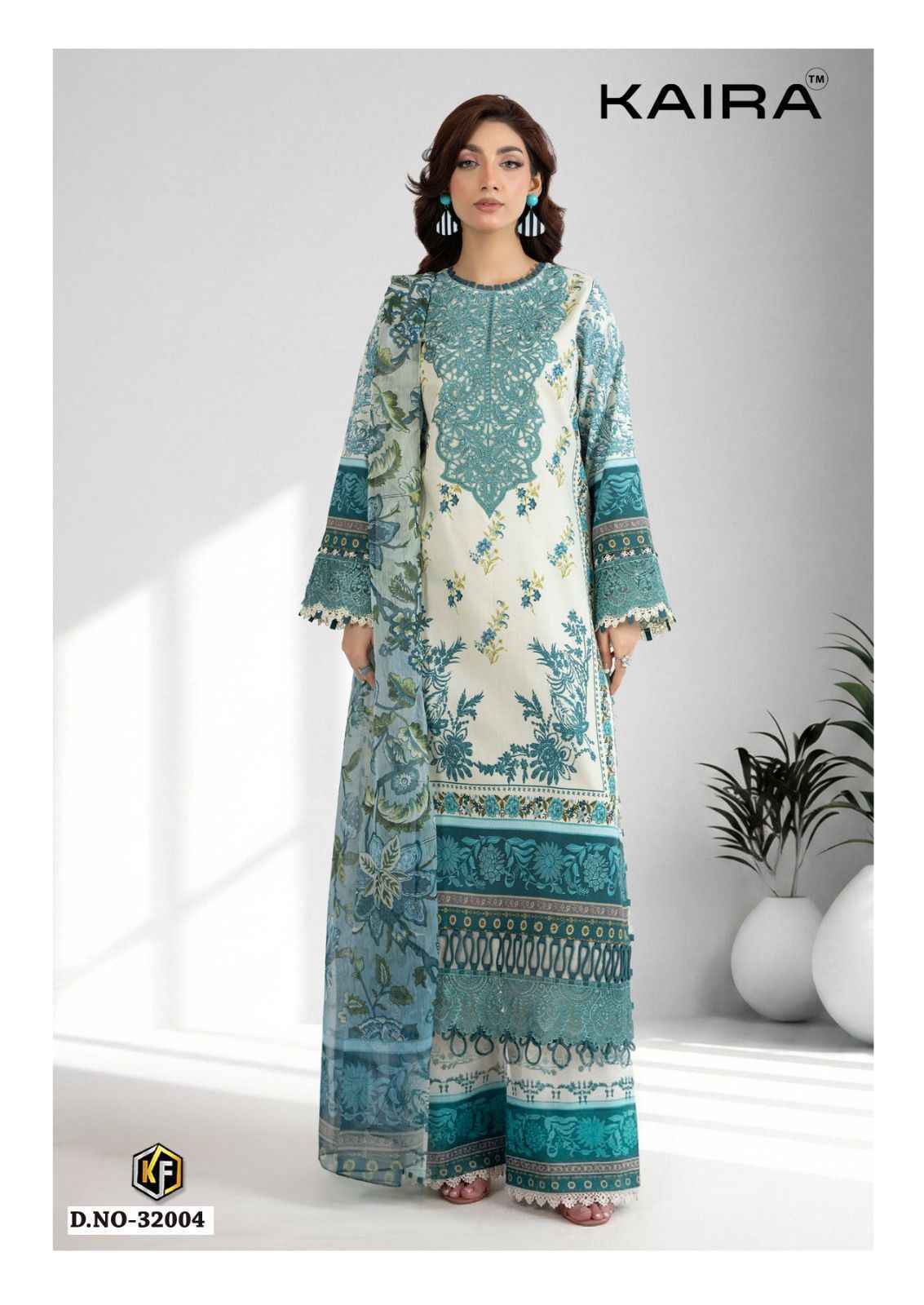 Keval Fab Kaira Vol 32 Lawn Cotton Dress Material _  Wholesale Catalogue Surat ( 6 Pcs catalog )
