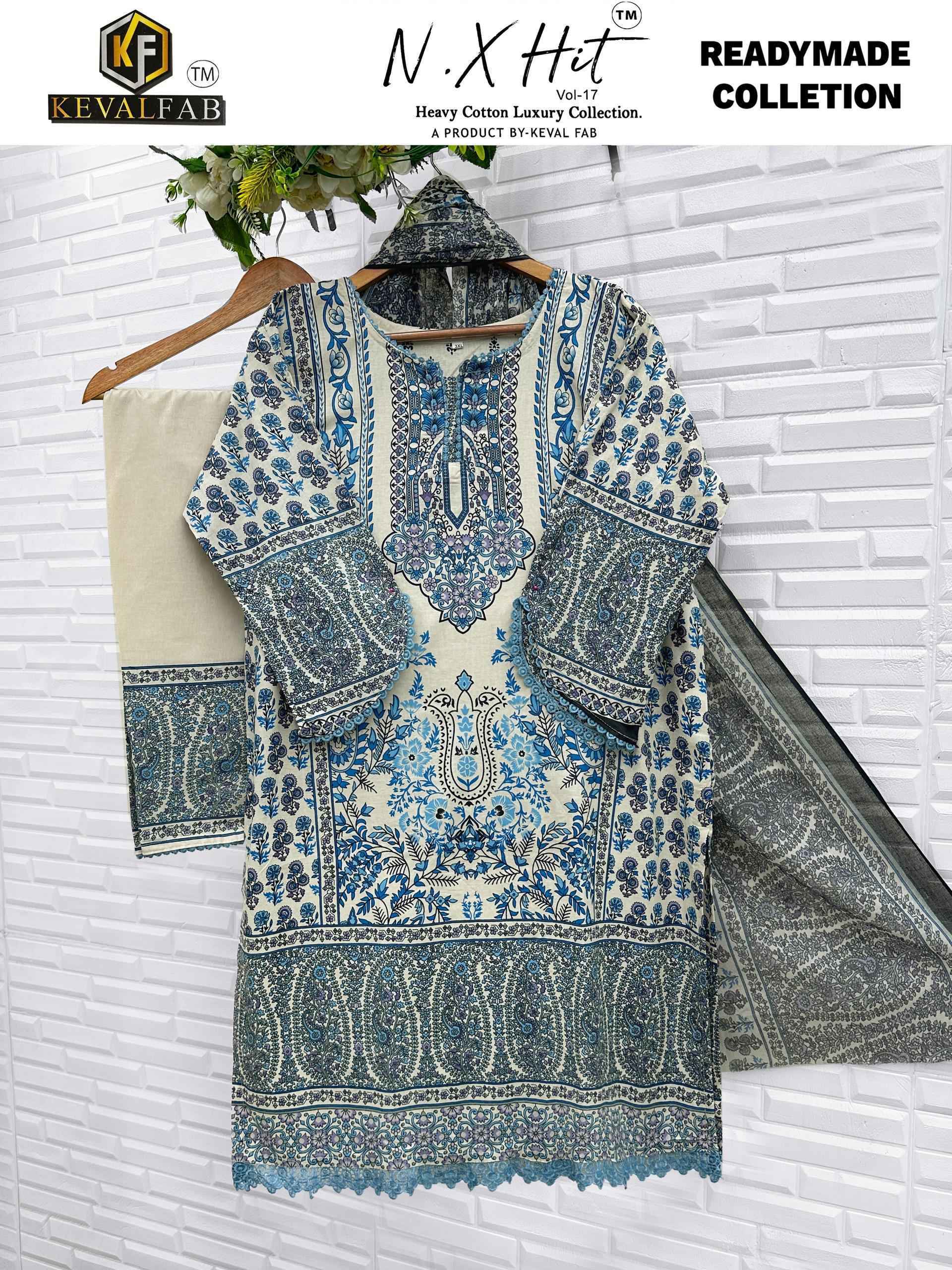 Keval Fab Nx Hit Vol 17 Readymade Cotton Dress Wholesale Market Rate ( 10 Pcs Catalog )