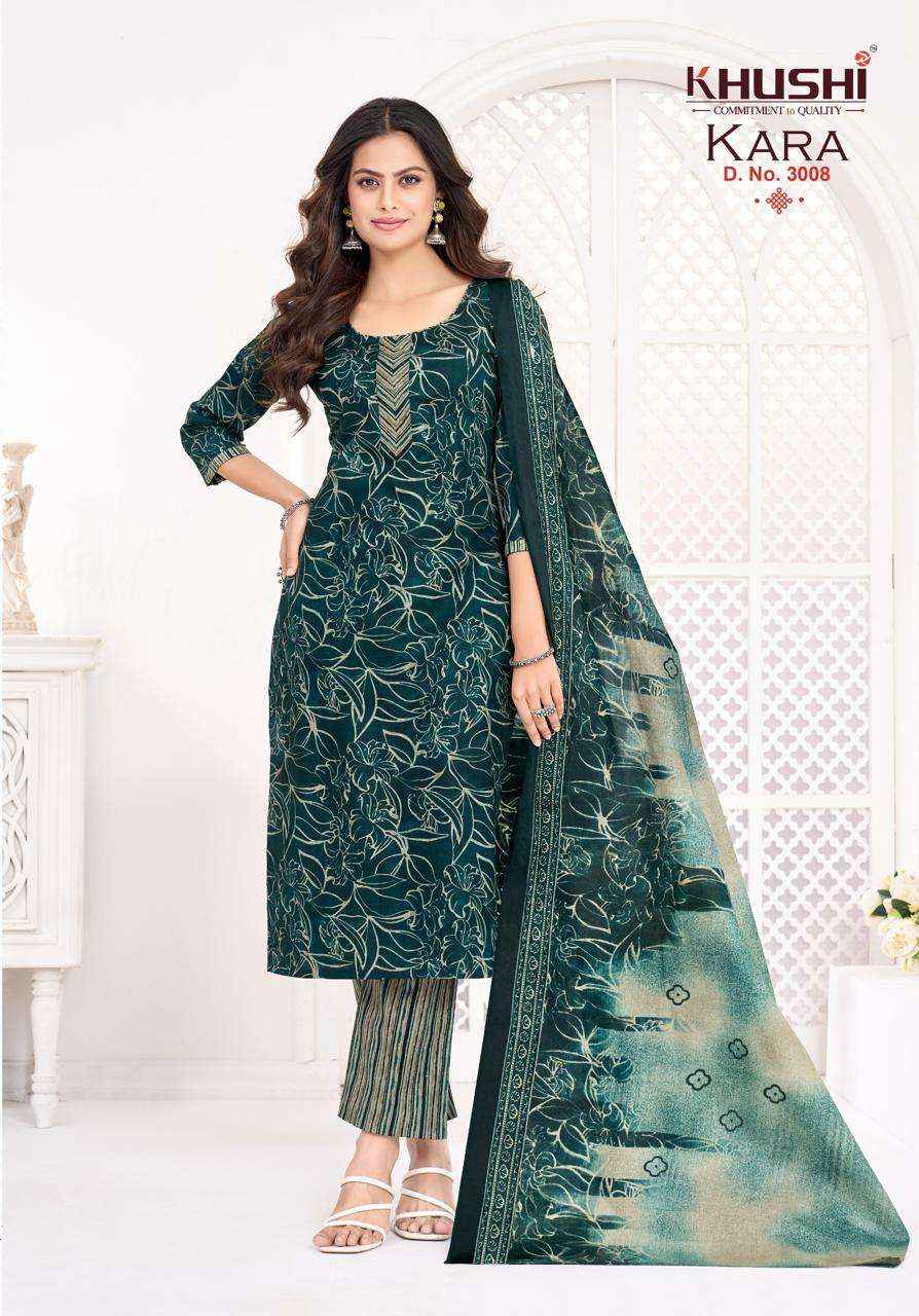 Khushi Kara Vol 3 Exclusive Cotton Kurti Bottom Dupatta Set _ Wholesale Texteli Collection ( 12 Pcs Catalog )