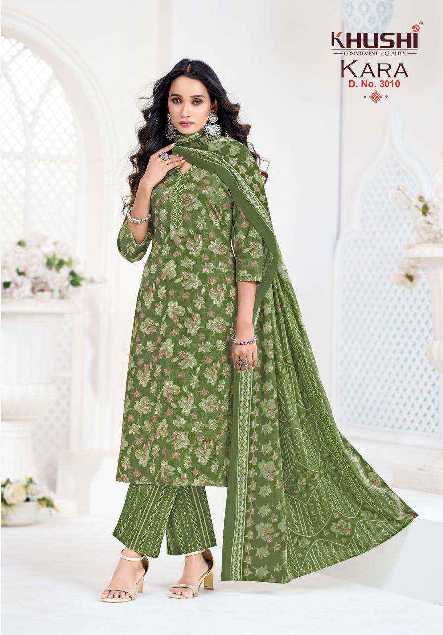 Khushi Kara Vol 3 Exclusive Cotton Kurti Bottom Dupatta Set _ Wholesale Texteli Collection ( 12 Pcs Catalog )